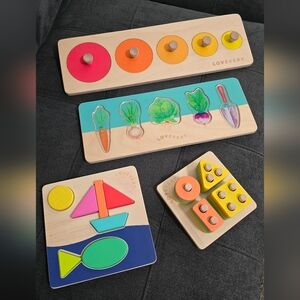 Lovevery Wooden Learning Puzzle Set for Kids